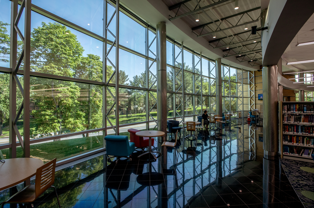 larger windows with lots of natural light for reading and studying.