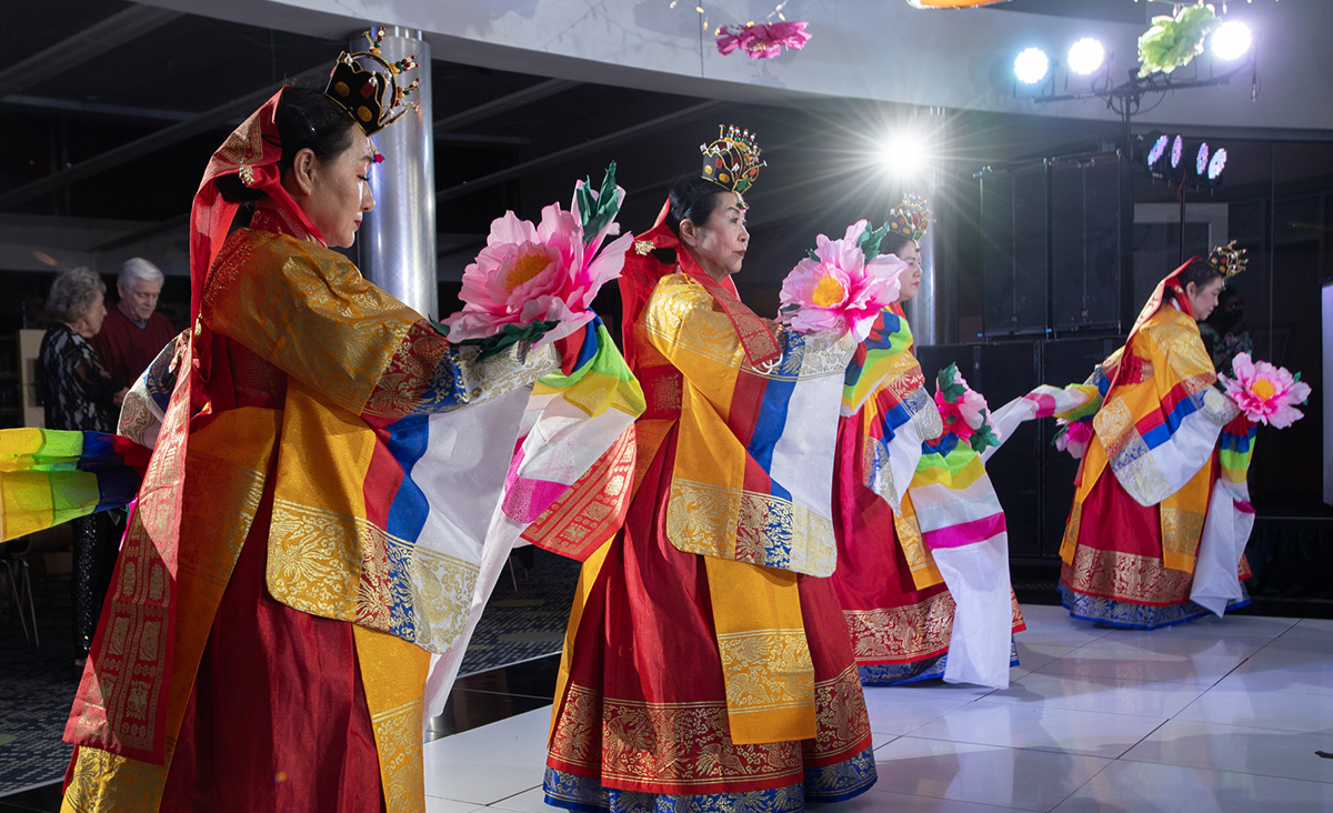 Korean Dancers at Library fundraising gala.