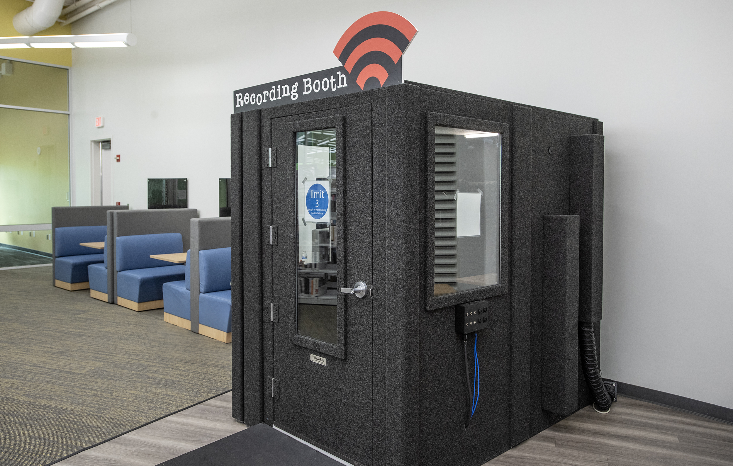Free Recording booth at Howard County Library Glenwood Branch.