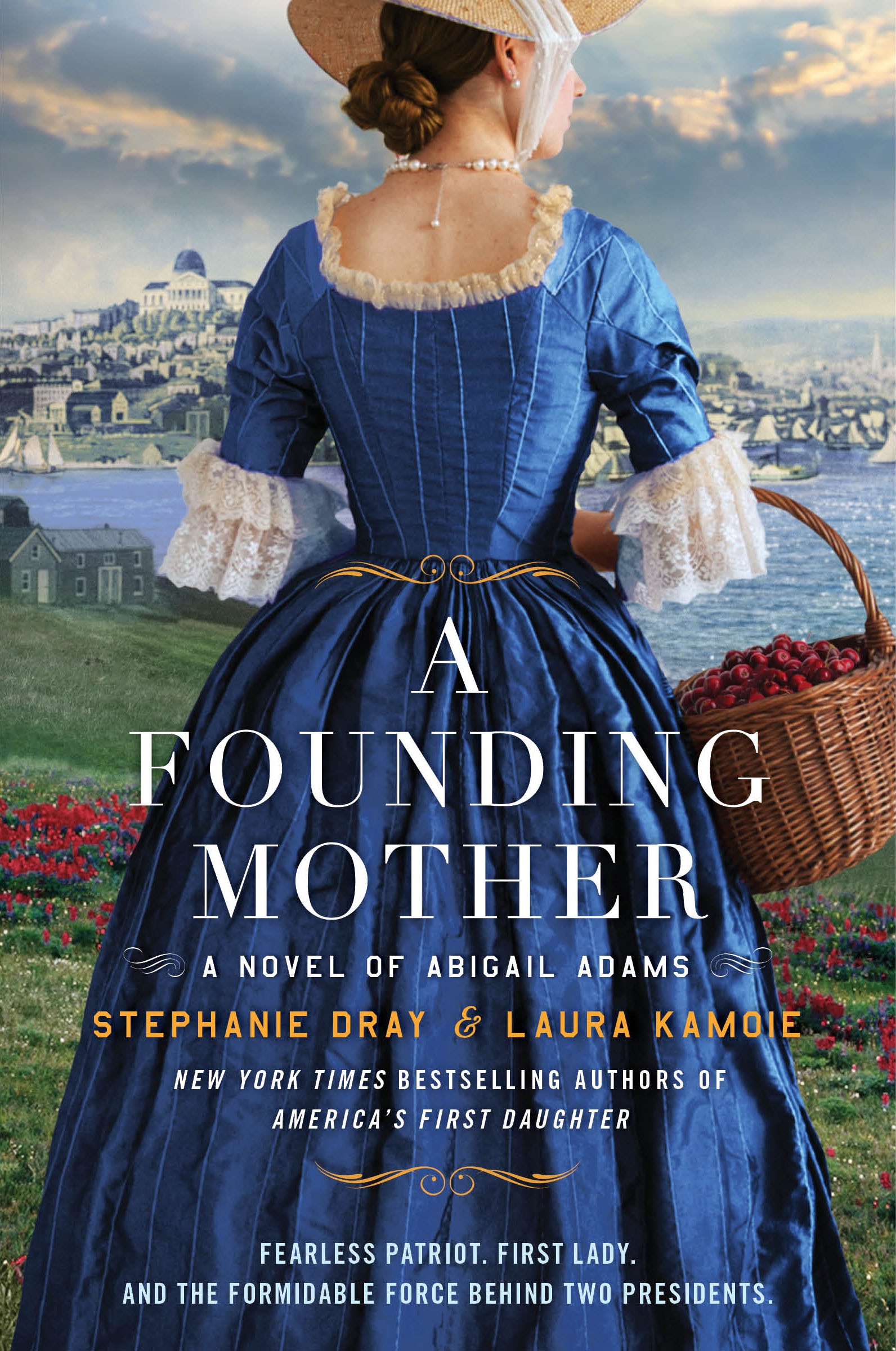The book cover of A Founding Mother by Stephanie Dray and Laura Kamoie to advertise an event with Dray at Howard County Library System.