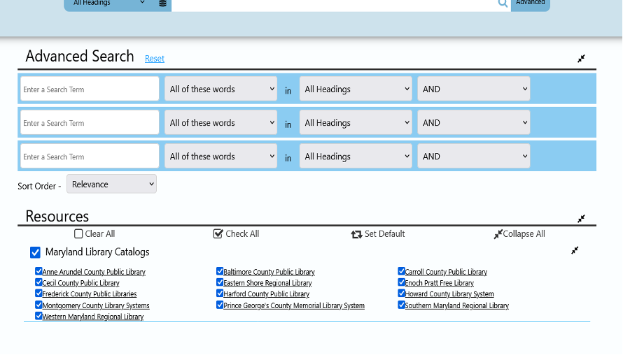The user interface showing advanced search in SHAREit.